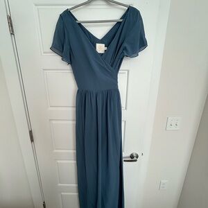 Revelry Bridesmaid Dress NWT Dusty Blue